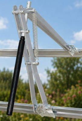 Automatischer Fensteröffner – temperaturgesteuerte Nachrüstung für automatische Belüftung ohne Strom.