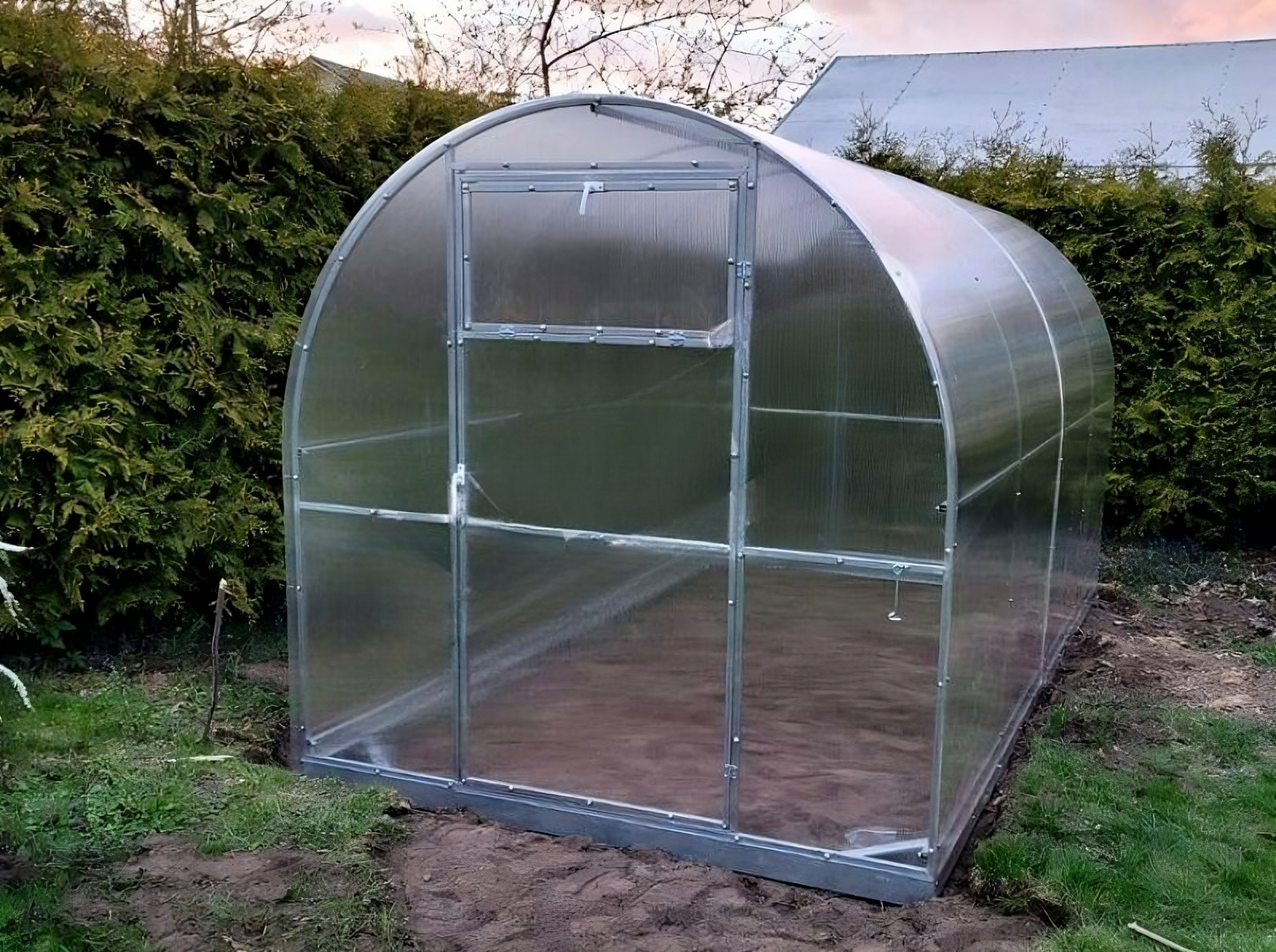 Gewächshaus FLOW mit 6mm Polycarbonat - Kompaktes Design - vielseitig einsetzbar!