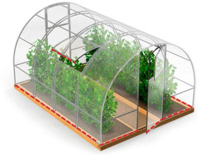 6× U-Profile (2,10 m) – sauberer Abschluss der Polycarbonatplatten, schützt Kanten & sorgt für gepflegte Optik.