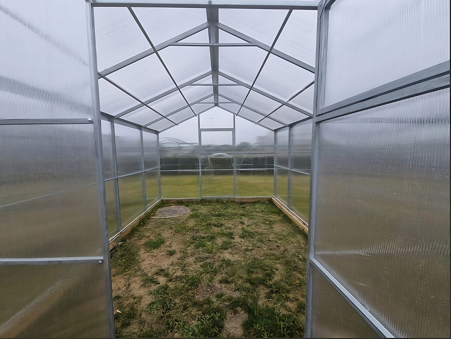 Vertex Gewächshaus Satteldach - 6 mm Polycarbonat