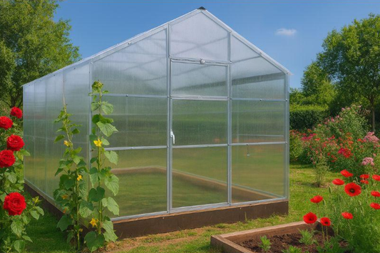 Vertex Gewächshaus Satteldach - 6 mm Polycarbonat